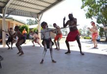 Elders celebrate flowers and family