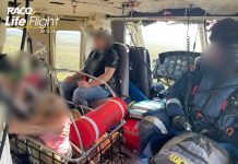 Family, four dogs rescued from flood waters