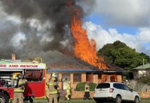 Flames gut Kingaroy Street house
