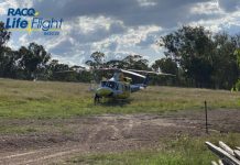 DAM RESCUE: Man airlifted after falling 3m