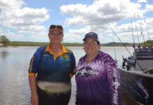 Passionate women in fishing