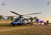 Man airlifted after rollover