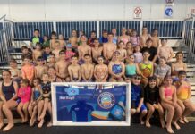 Swim club dives with gratitude