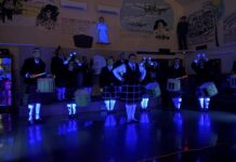 Special black light show