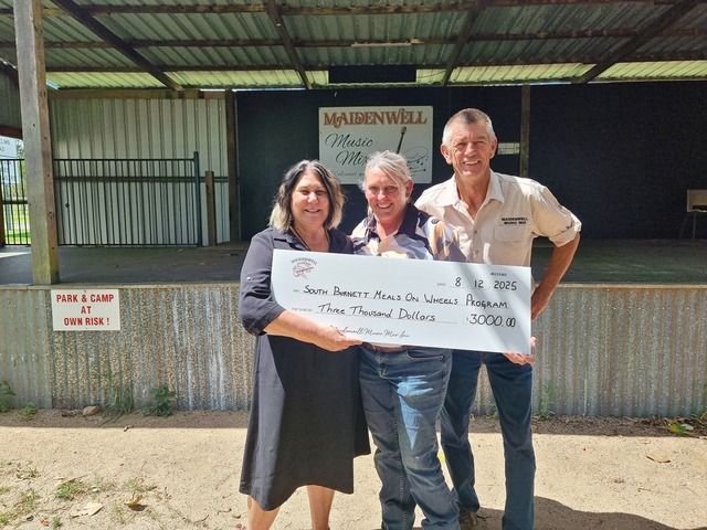 Music Mix donation to strong cause