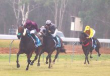 Racing on despite the rain